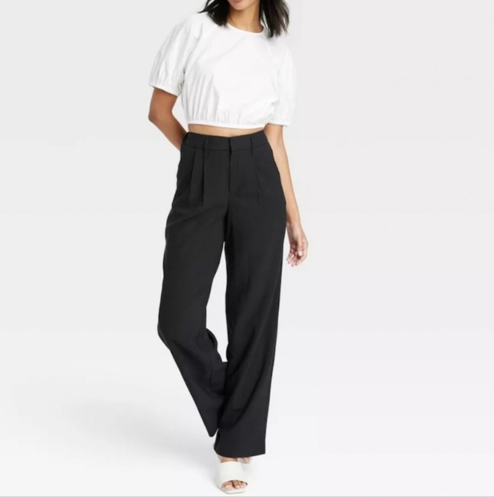 A NEW DAY High-Rise Straight Trousers